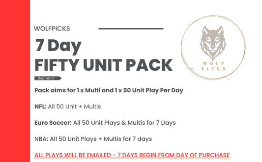 US Sport & Soccer 50 Unit Plays & Multis - 7 Days